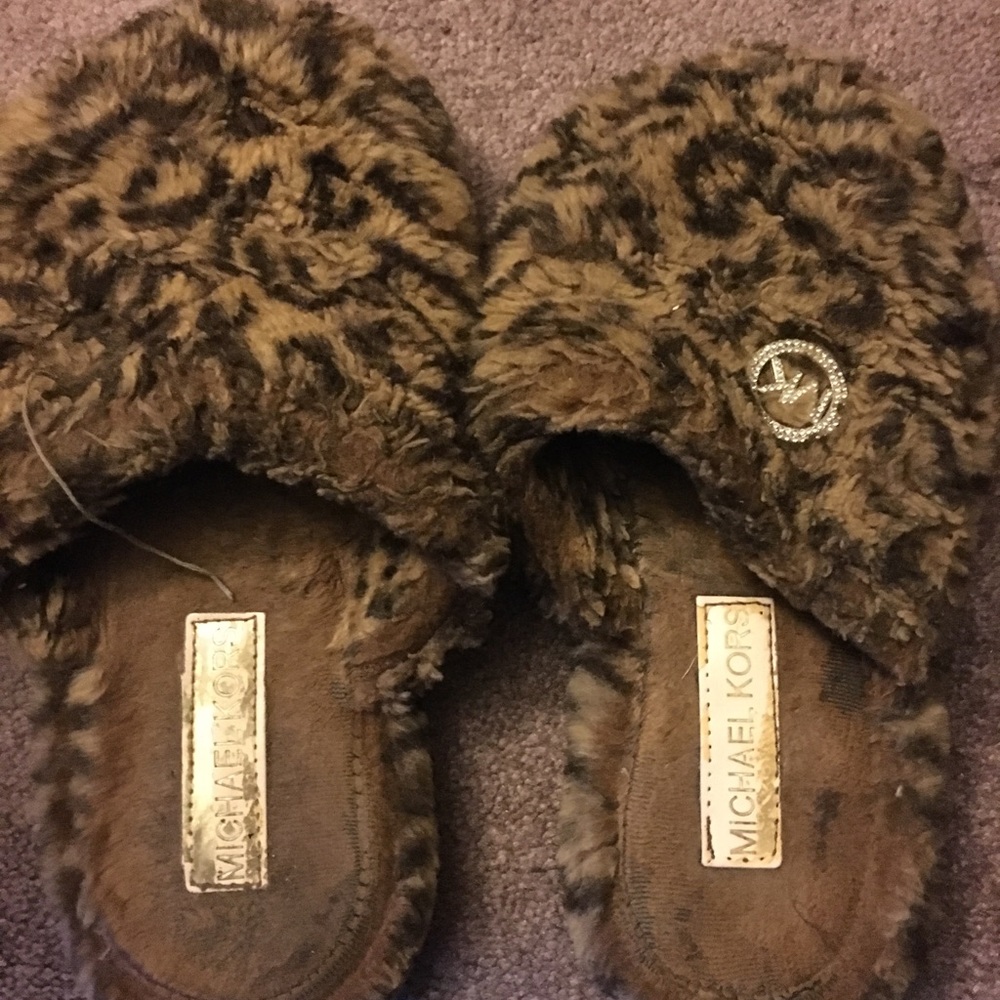 Micheal Kors Cheetah Slippers